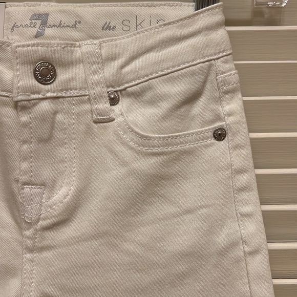 7 For All Mankind Super Skinny Jeans in Clean White - Picture 6 of 17
